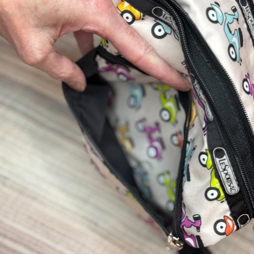 LeSportsac Crossbody Three-Zip Kayse - Scooter / Vespa - Picture 8 of 10